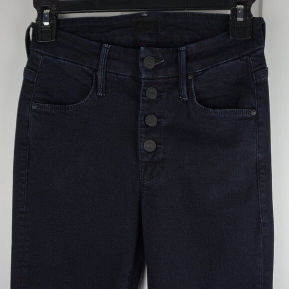 New Mother The Pixie Ankle Fray Mid Rise Jeans in Holding Hands Tightly size 24 - Picture 4 of 15